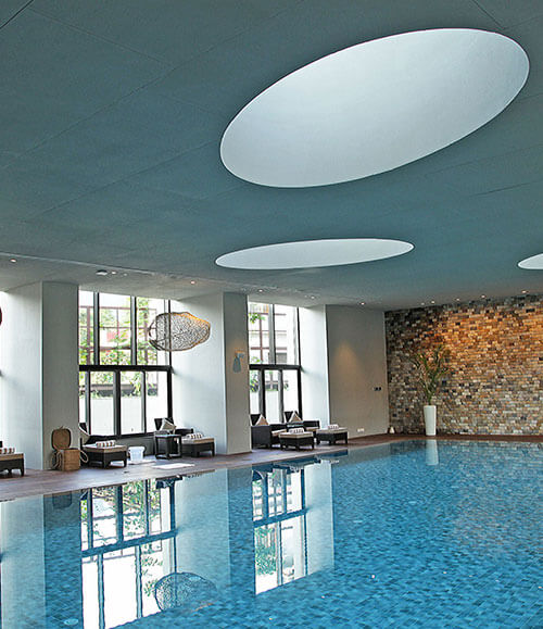 Heated in winter, makes it well suited low impact activity for residents.